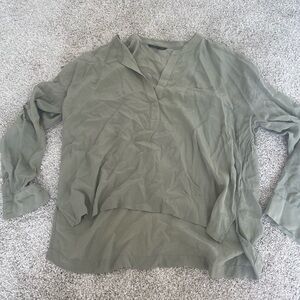 Victoria's Secret Olive Green Long Sleeve Blouse